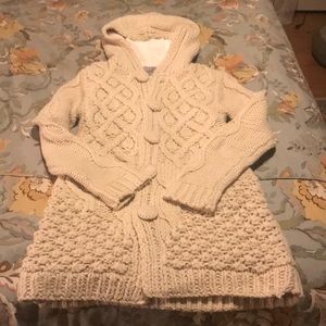 MM Couture Hooded Cable Knit Sweater
